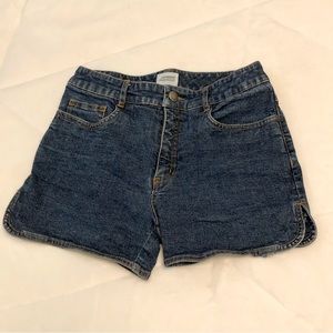 Vintage High Rise Blue Denim Shorts